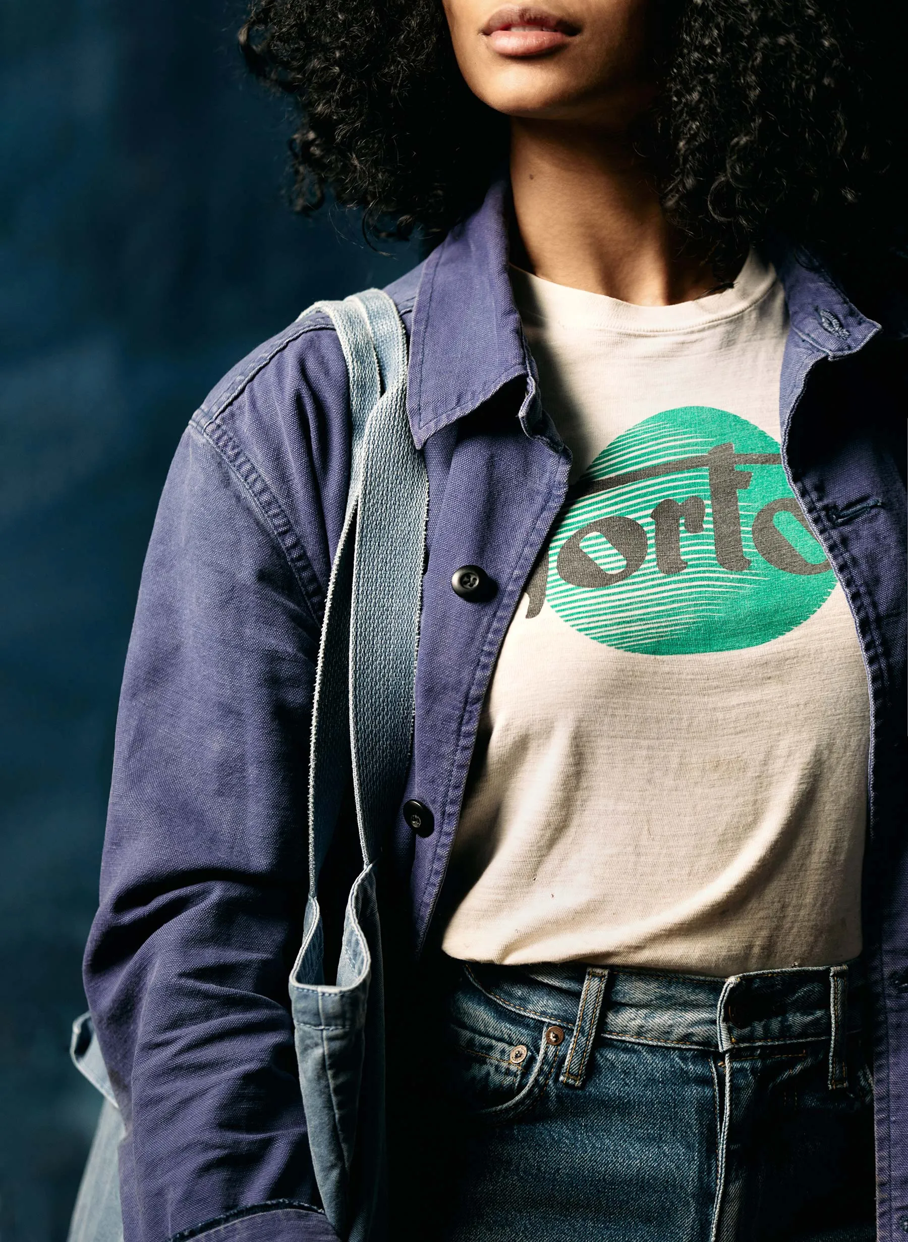 jack jacket french blue sold by Imogene + Willie product image thumbnail 4