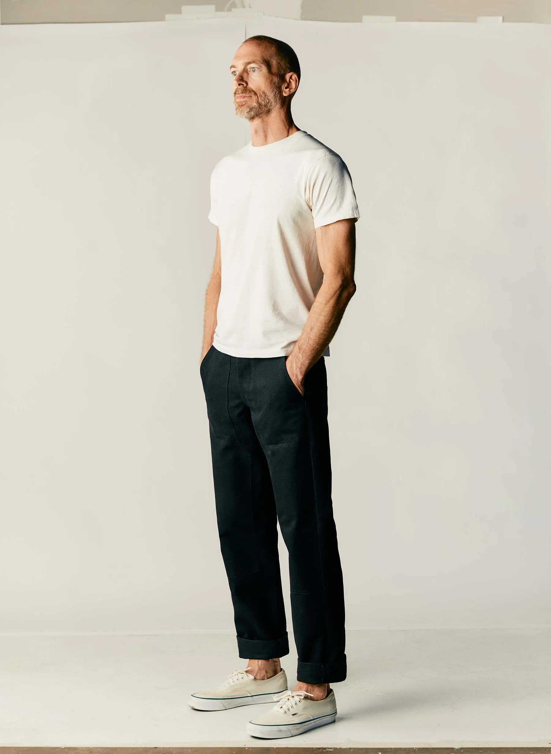 hencye canvas workpant in black sold by Imogene + Willie product image thumbnail 2