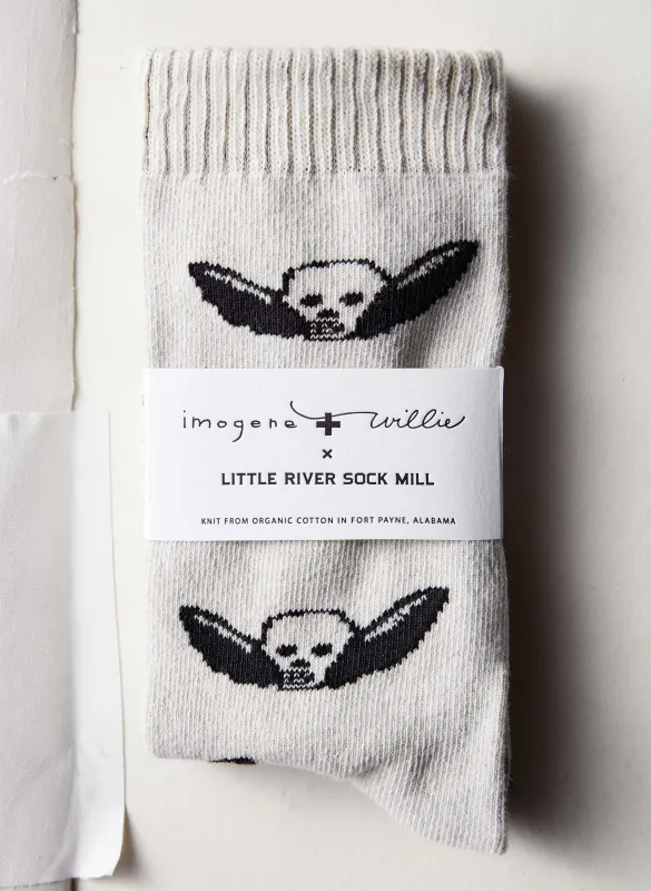 not today sock in natural sold by Imogene + Willie