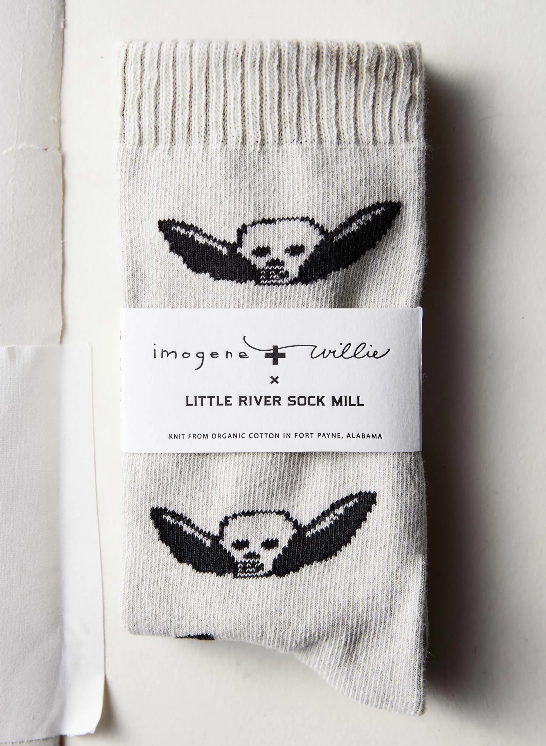 not today sock in natural sold by Imogene + Willie