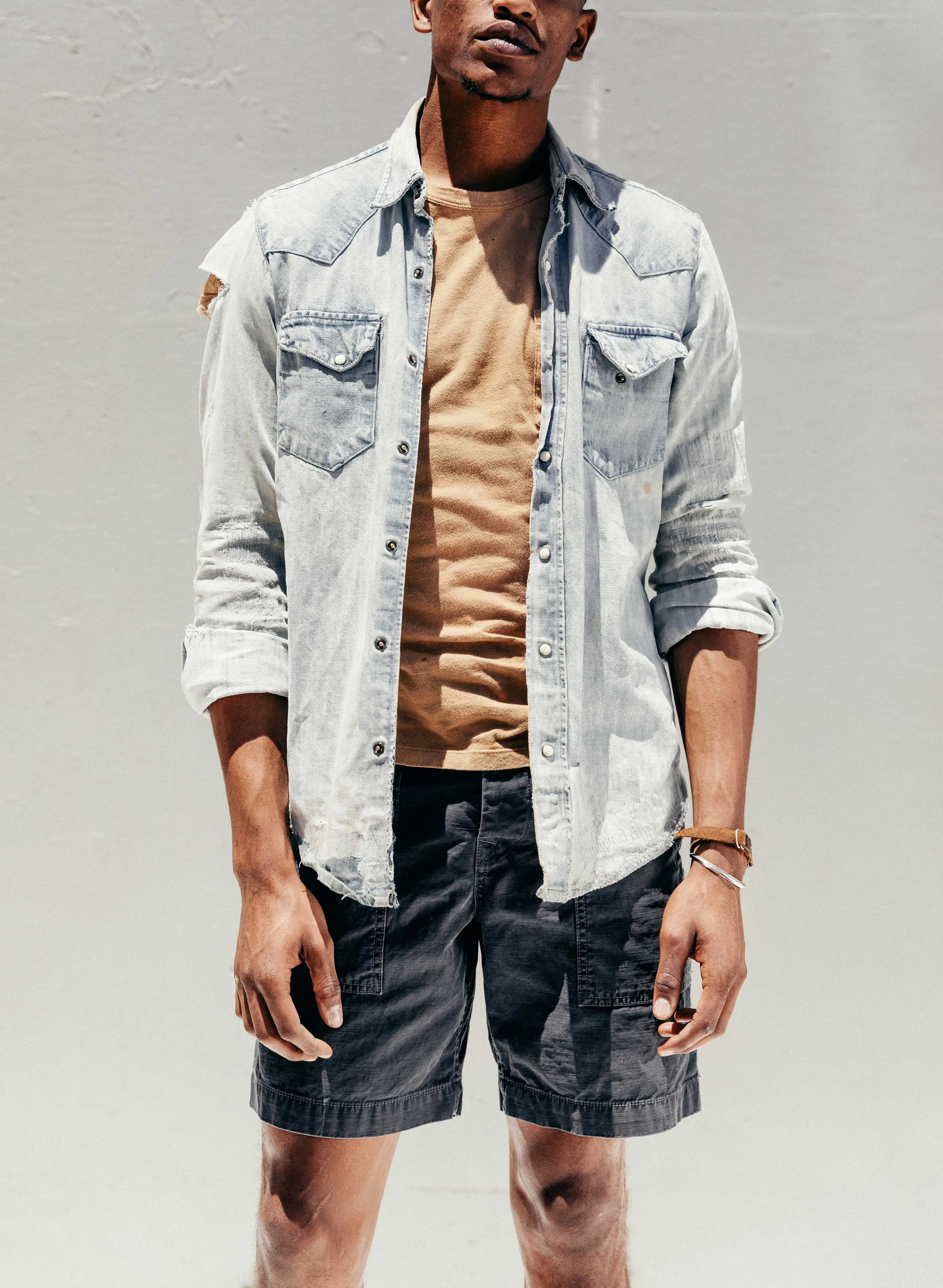 the camp short in faded black sold by Imogene + Willie product image thumbnail 2