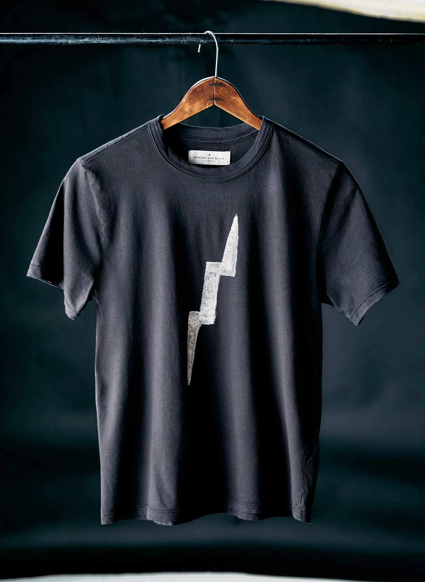the "bolt" tee in black sold by Imogene + Willie product image thumbnail 5