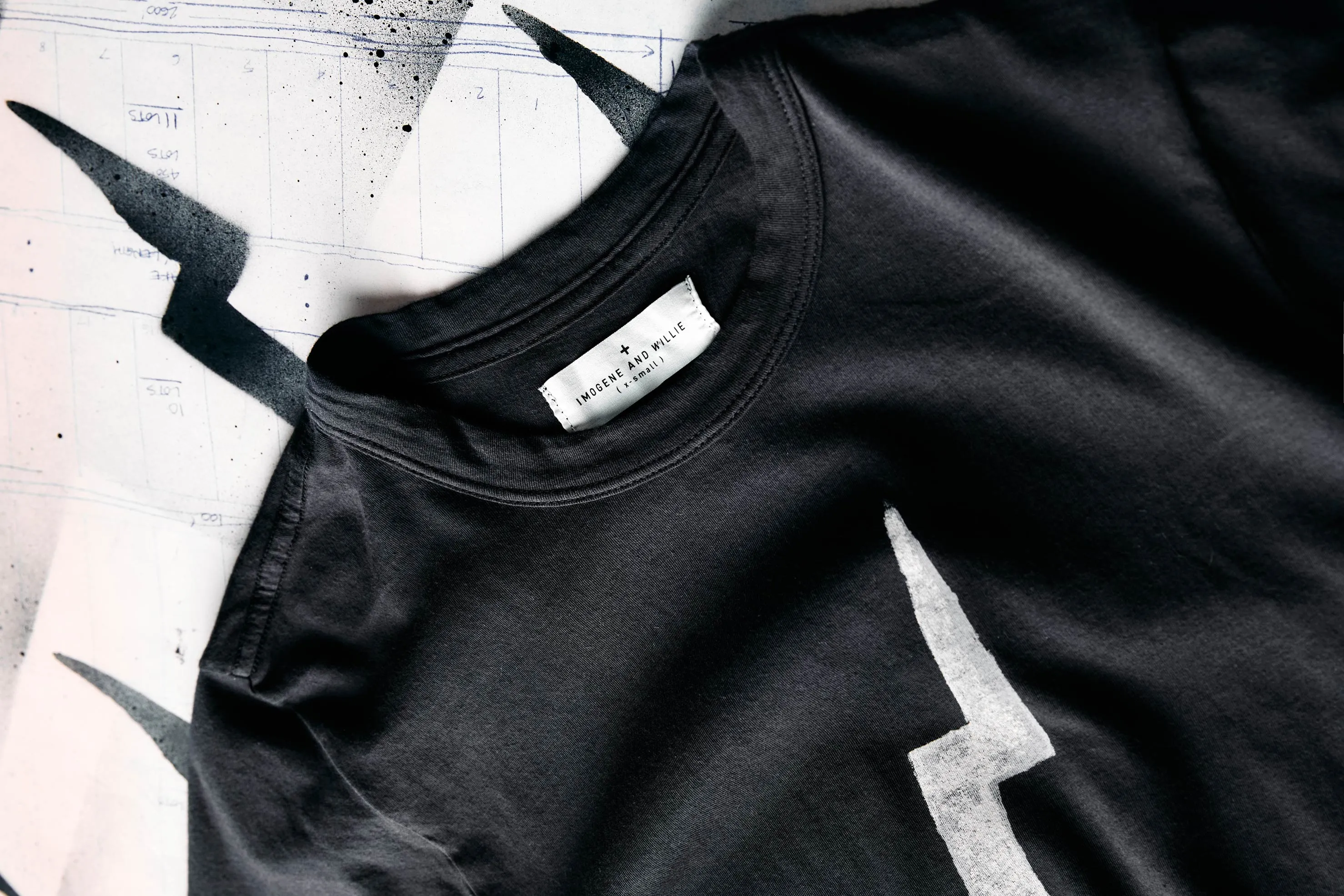 the "bolt" tee in black sold by Imogene + Willie product image thumbnail 3