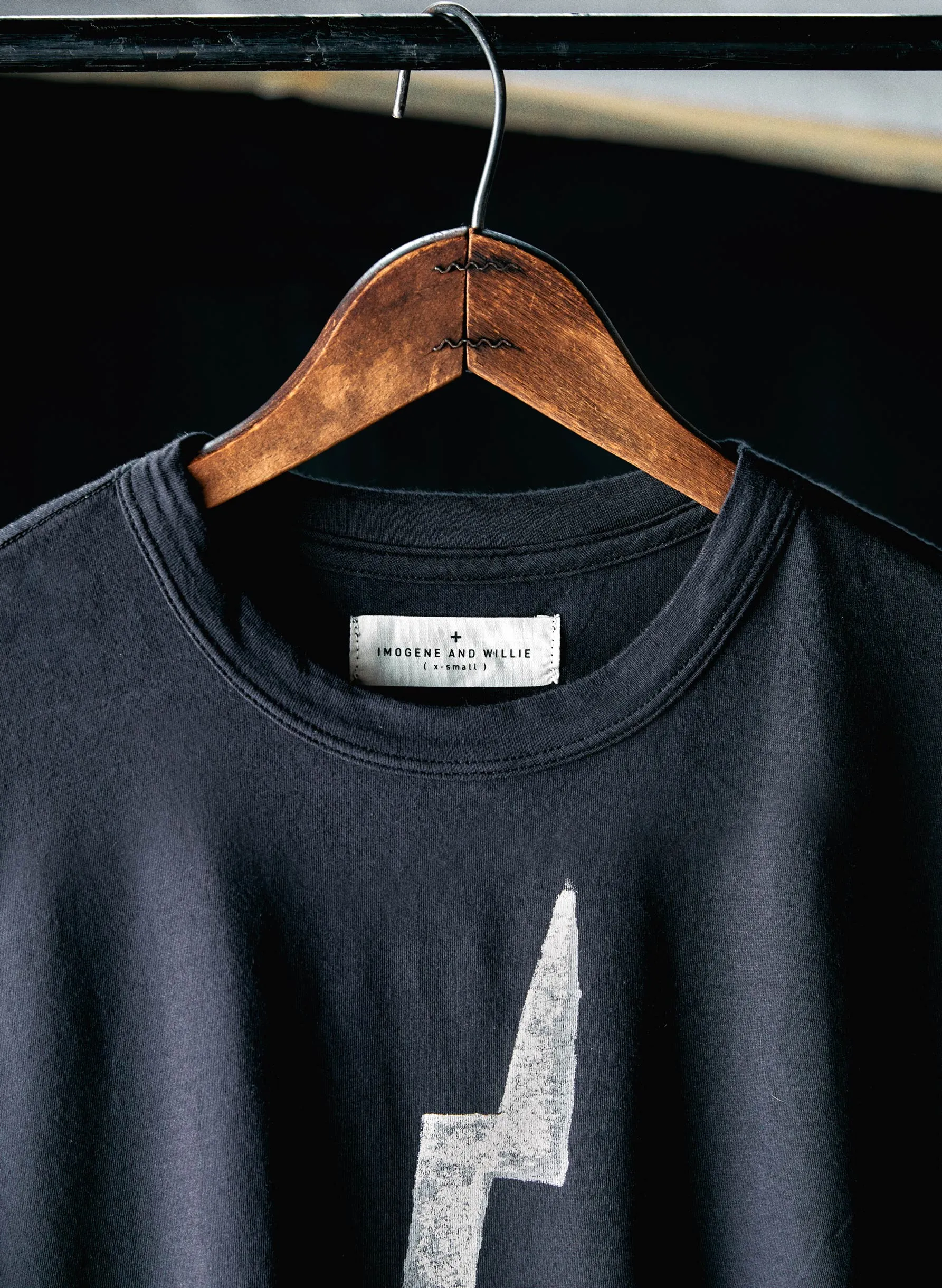 the "bolt" tee in black sold by Imogene + Willie product image thumbnail 4