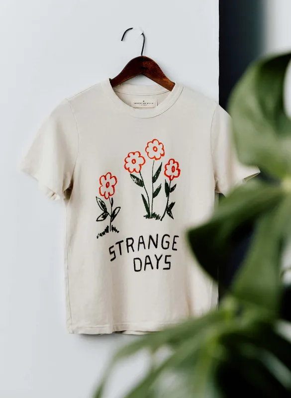 the "strange days" tee sold by Imogene + Willie