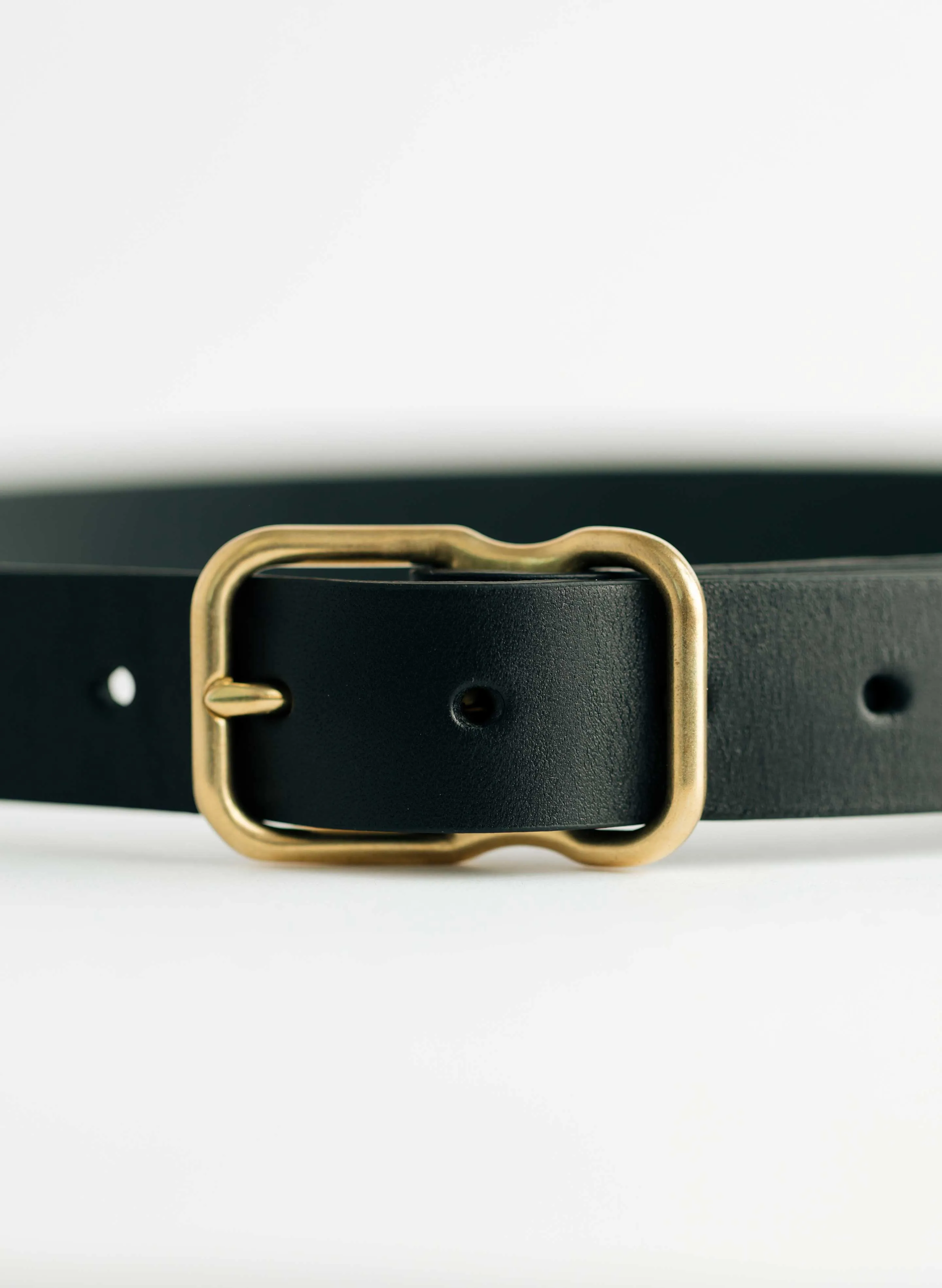 emil erwin narrow signature belt in black sold by Imogene + Willie product image thumbnail 2