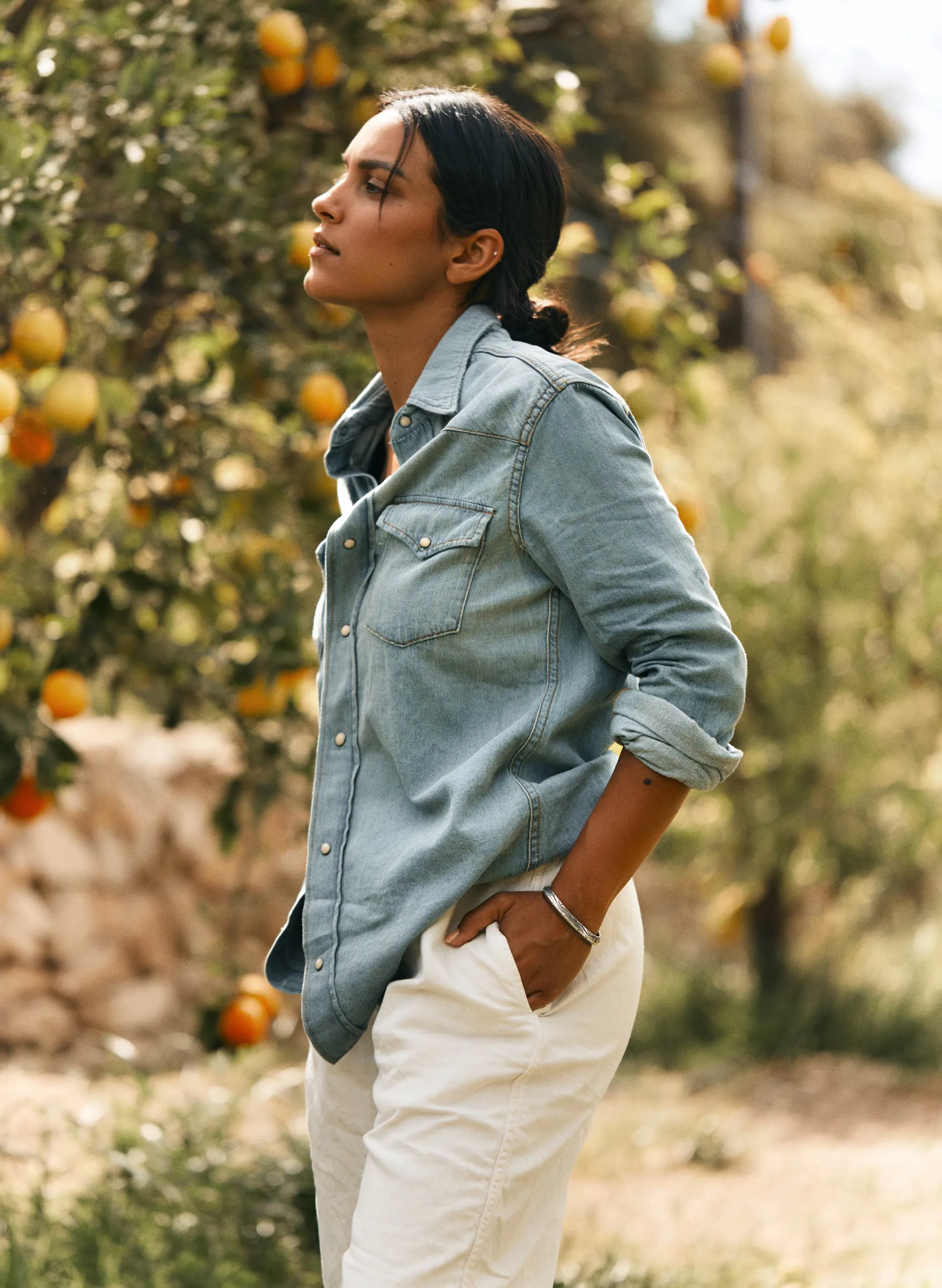 leah washed pearl snap sold by Imogene + Willie product image thumbnail 3