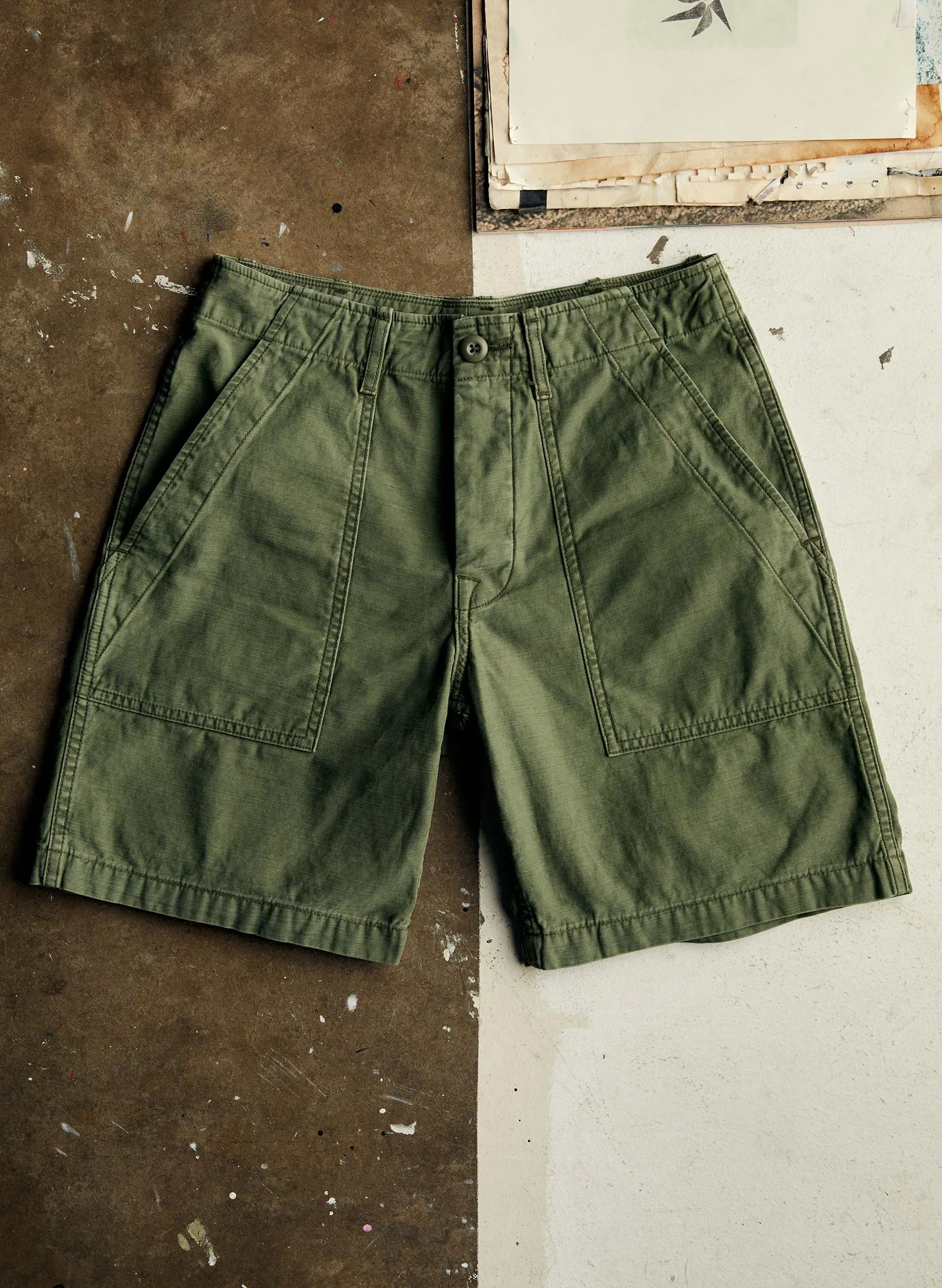 the camp short in olive sold by Imogene + Willie product image thumbnail 2