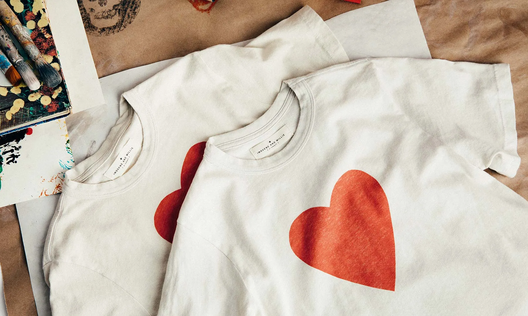 the "heart" tee sold by Imogene + Willie product image thumbnail 3