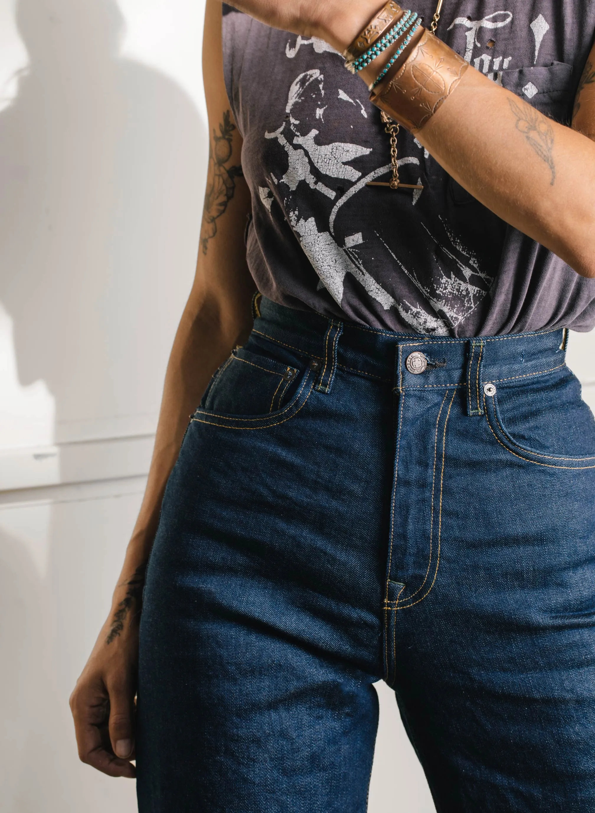 catherine indigo selvage rinse sold by Imogene + Willie product image thumbnail 2