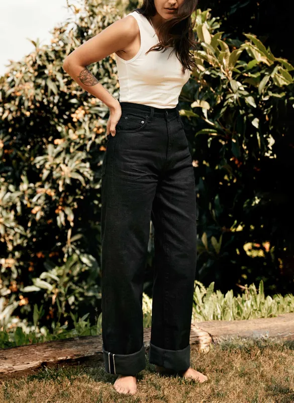 catherine black selvage rinse sold by Imogene + Willie