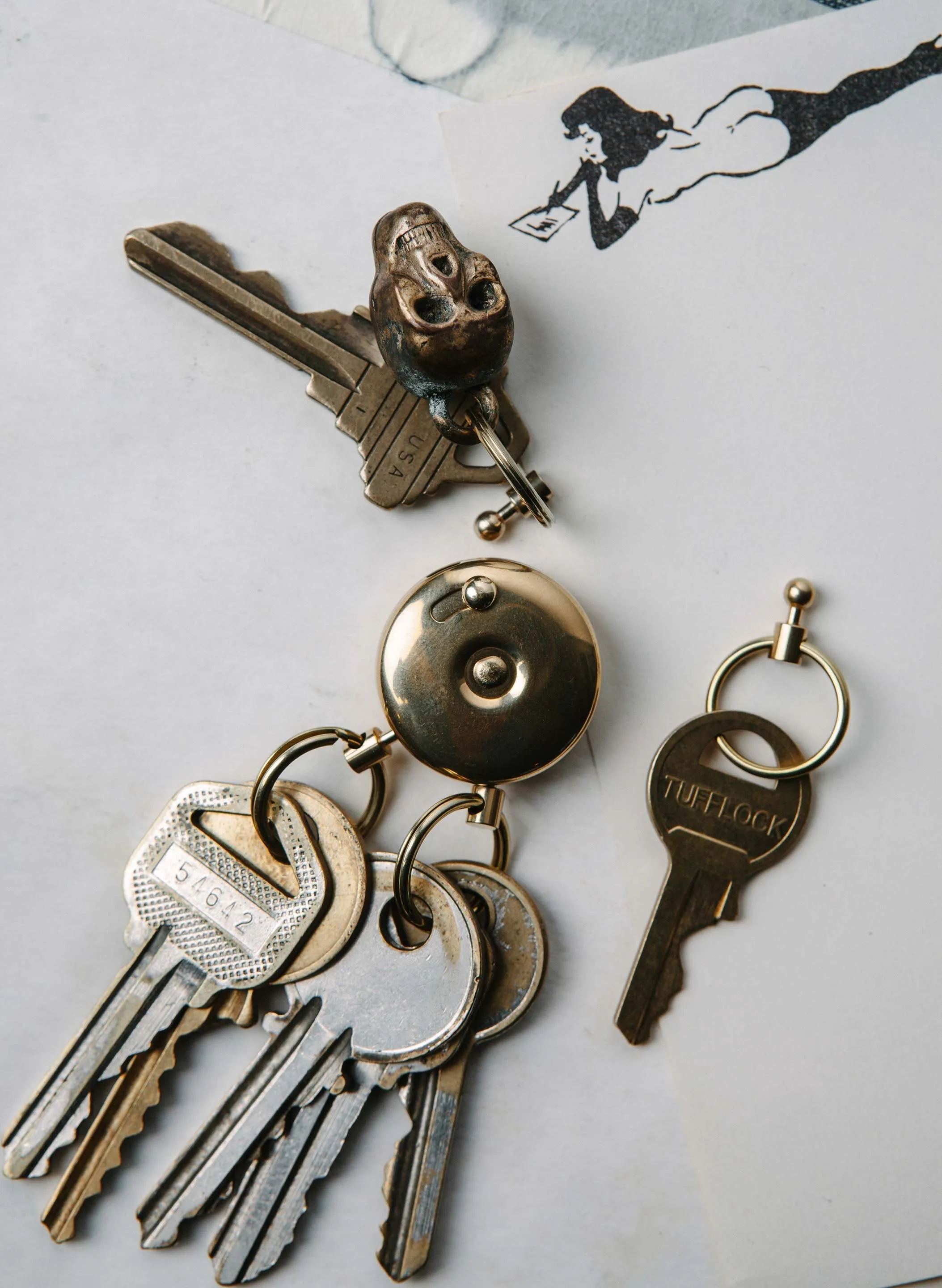 japanese brass key holder sold by Imogene + Willie product image thumbnail 2