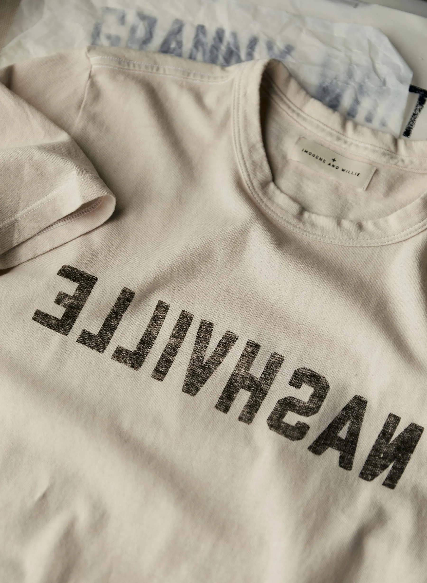 the "nashville" tee in vintage white sold by Imogene + Willie product image thumbnail 3