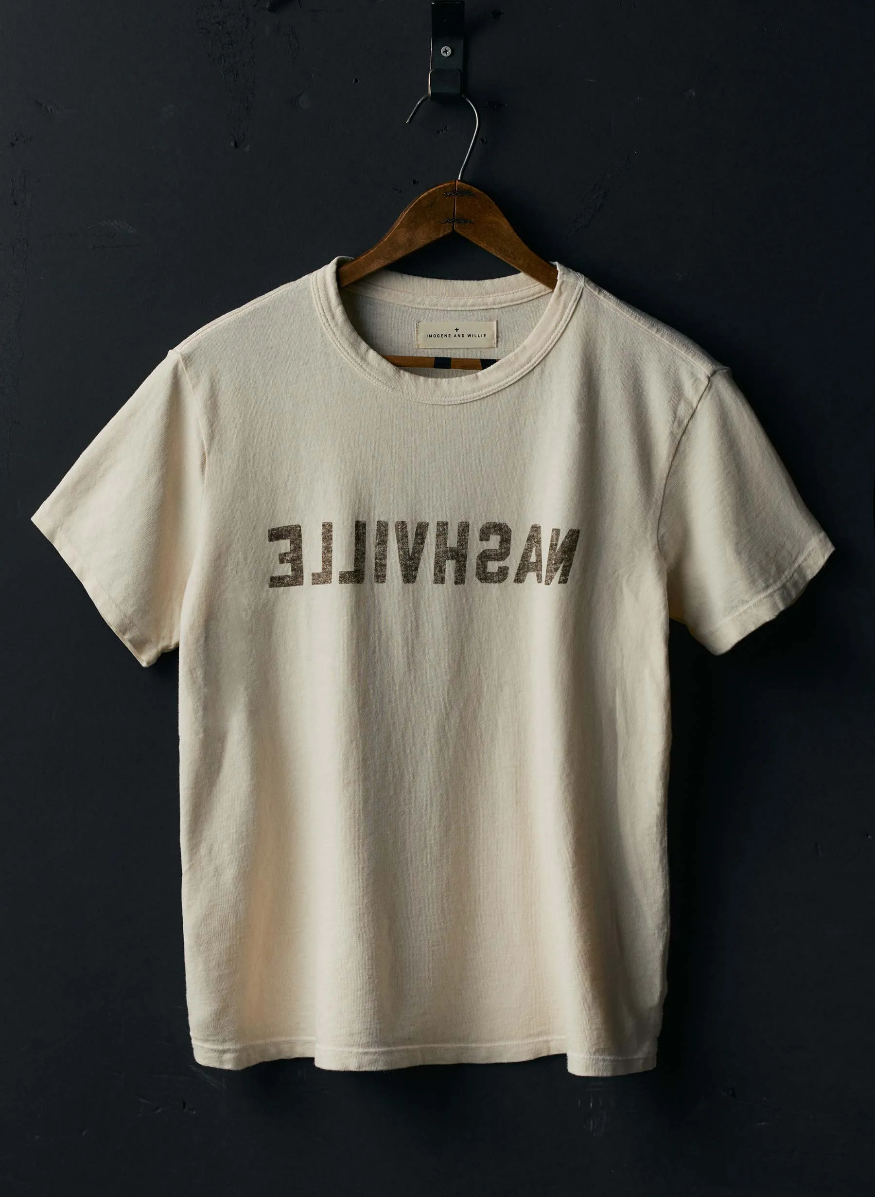 the "nashville" tee in vintage white sold by Imogene + Willie