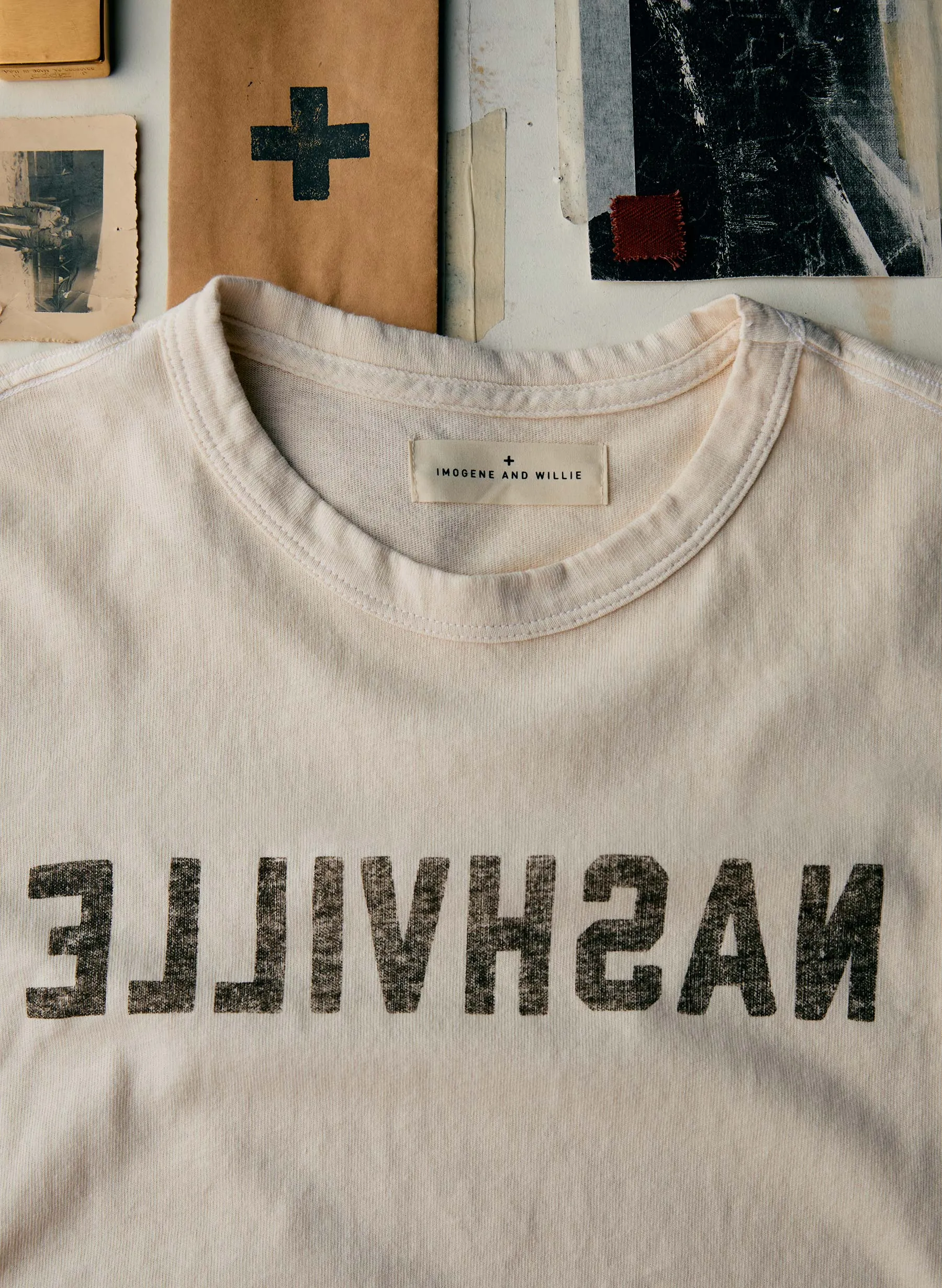 the "nashville" tee in vintage white sold by Imogene + Willie product image thumbnail 2