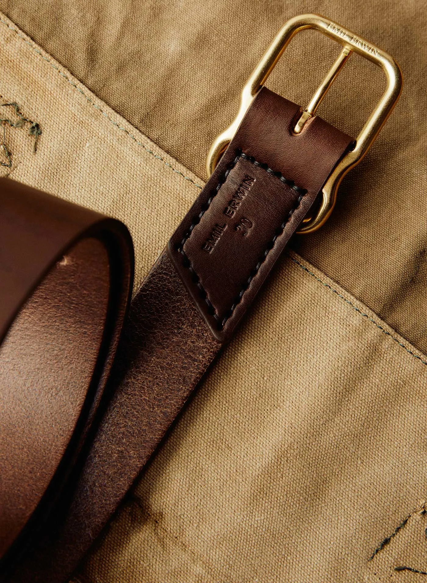 Emil Erwin Signature Belt Walnut sold by Imogene + Willie product image thumbnail 4