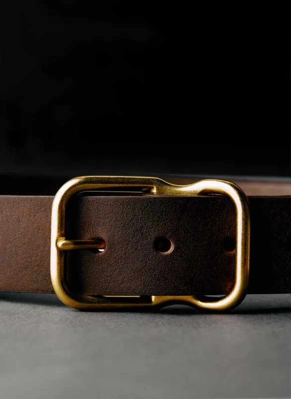 Emil Erwin Signature Belt Walnut sold by Imogene + Willie
