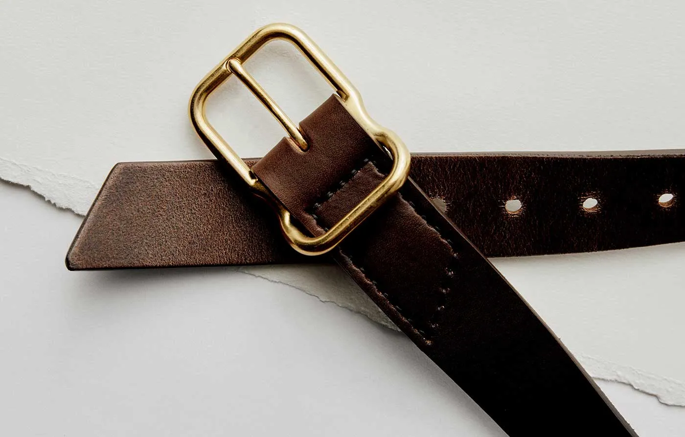 Emil Erwin Signature Belt Walnut sold by Imogene + Willie product image thumbnail 3