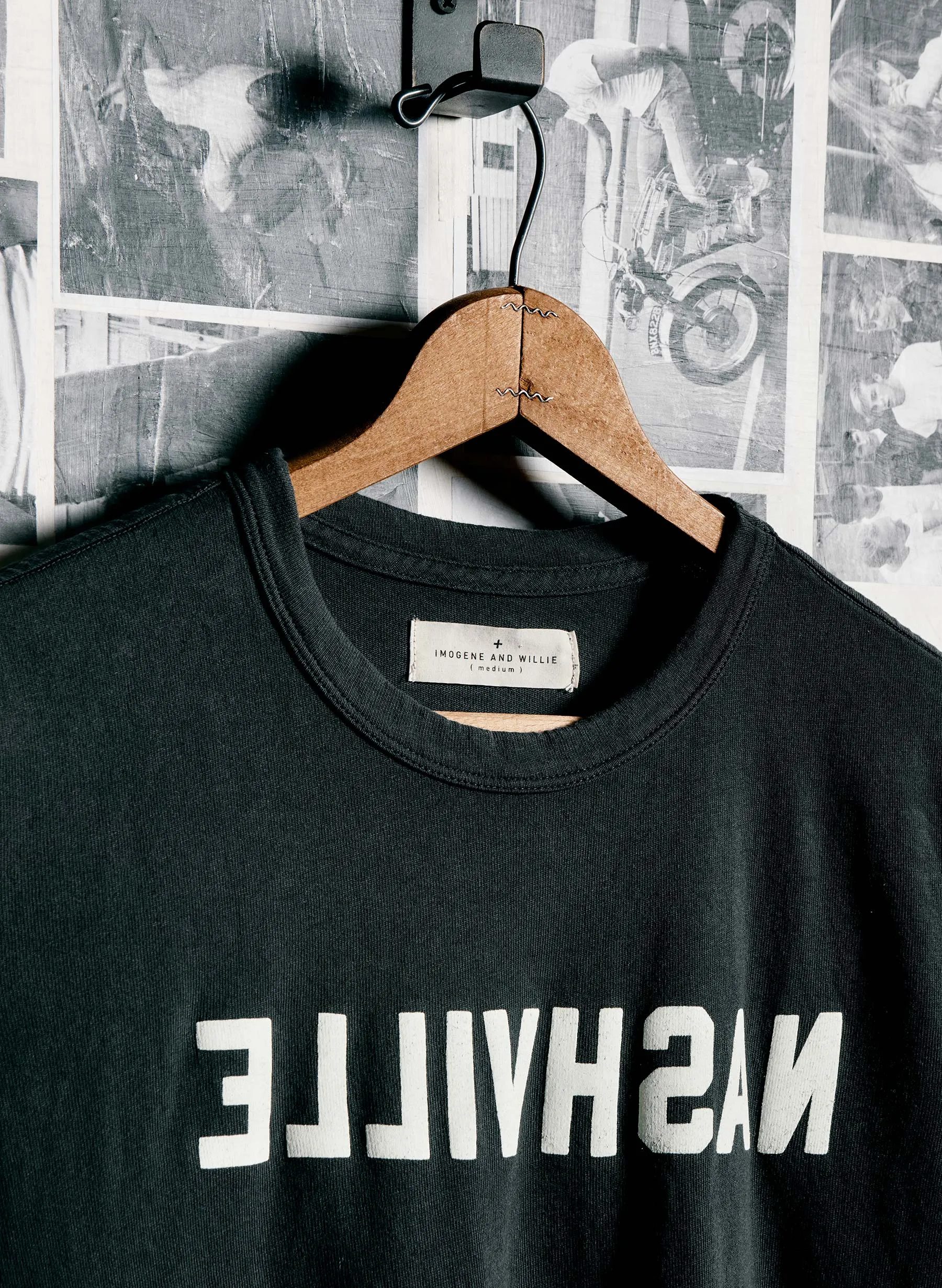 the "nashville" tee in black sold by Imogene + Willie product image thumbnail 4