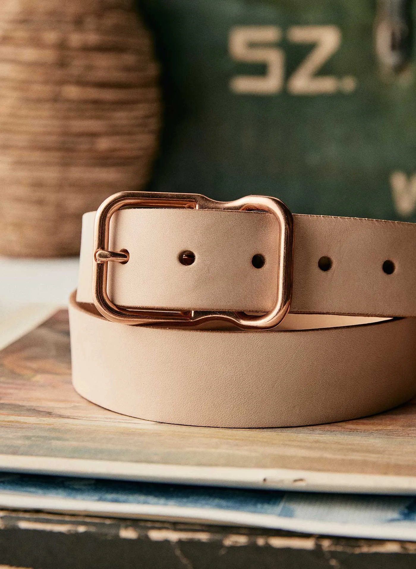 Emil Erwin Signature Belt in Natural sold by Imogene + Willie