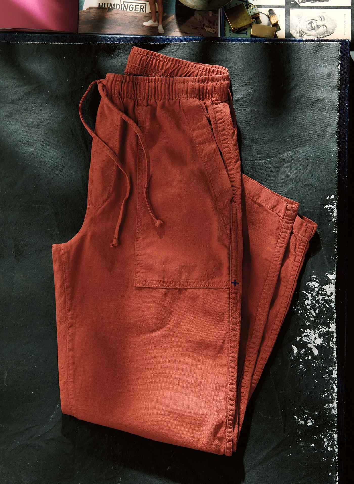 the ventura chore pant in sunfaded red sold by Imogene + Willie product image thumbnail 2