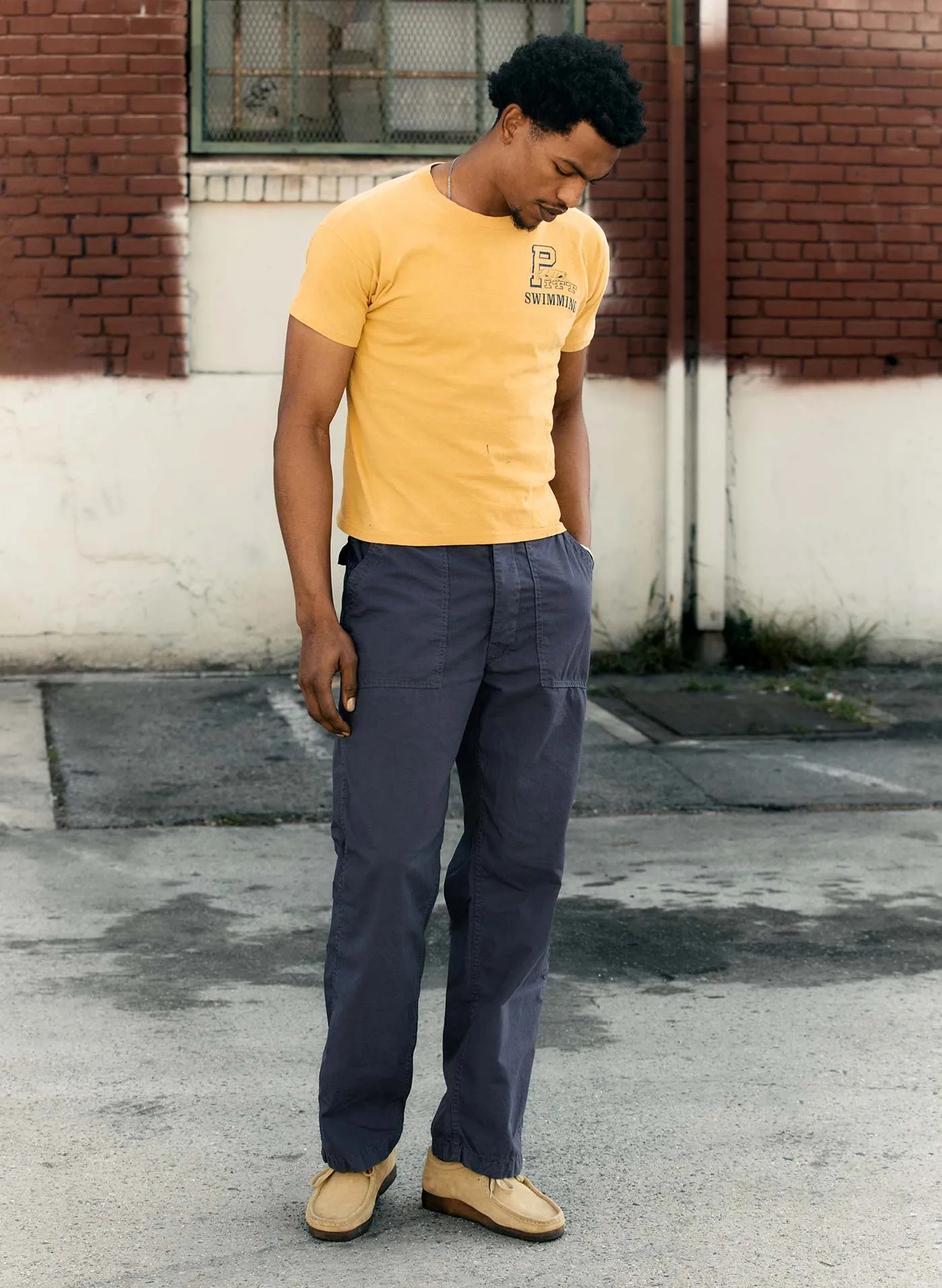 oliver ripstop in navy sold by Imogene + Willie