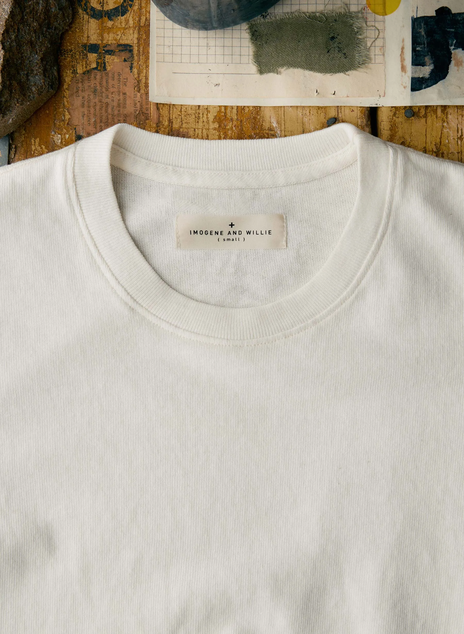 the novel knit tee in white sold by Imogene + Willie product image thumbnail 2