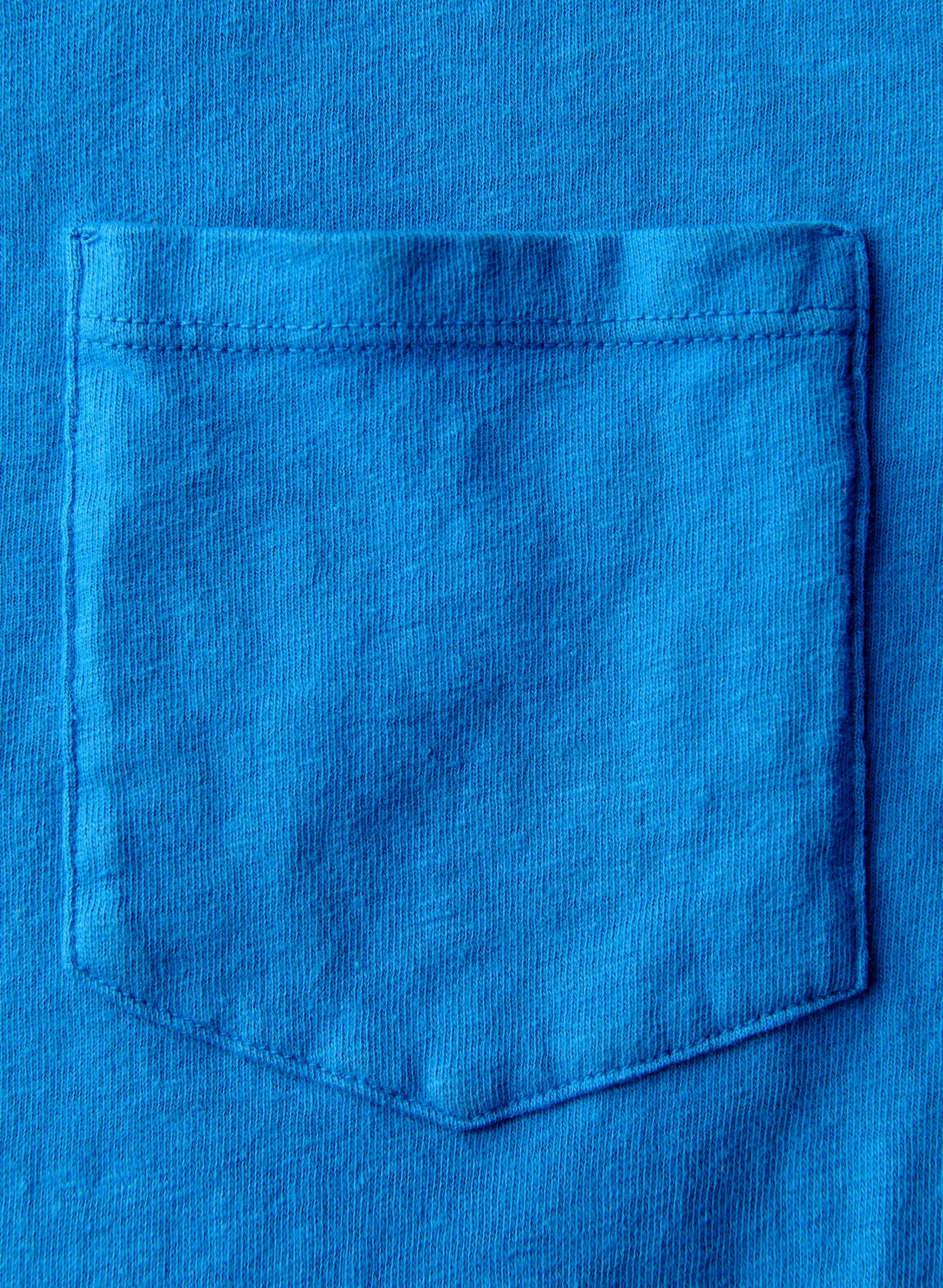 cerulean knit pocket tee sold by Imogene + Willie product image thumbnail 4