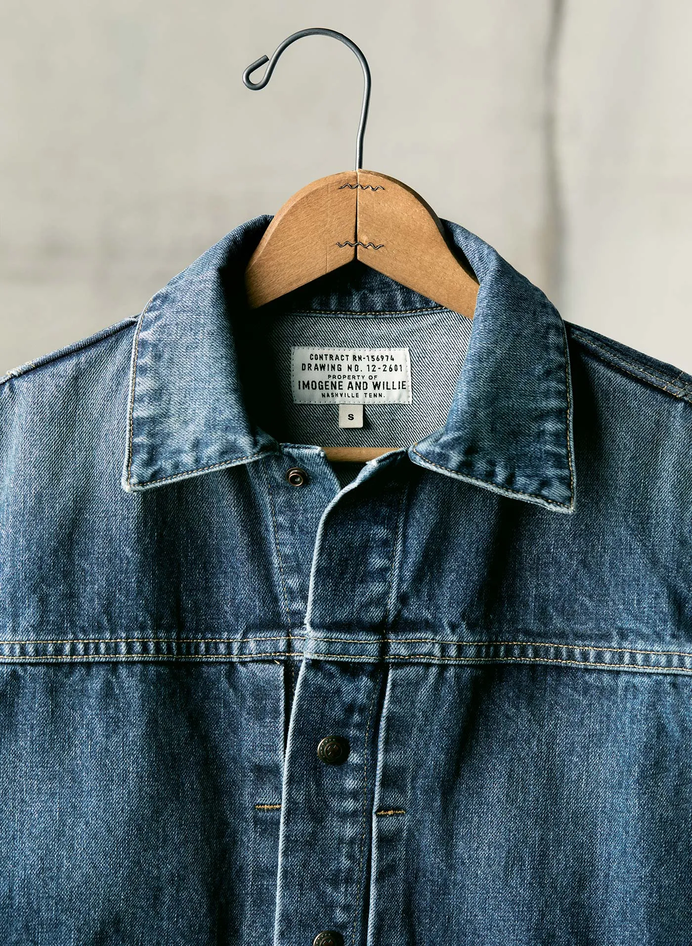 shepard two pocket denim jacket sold by Imogene + Willie product image thumbnail 2