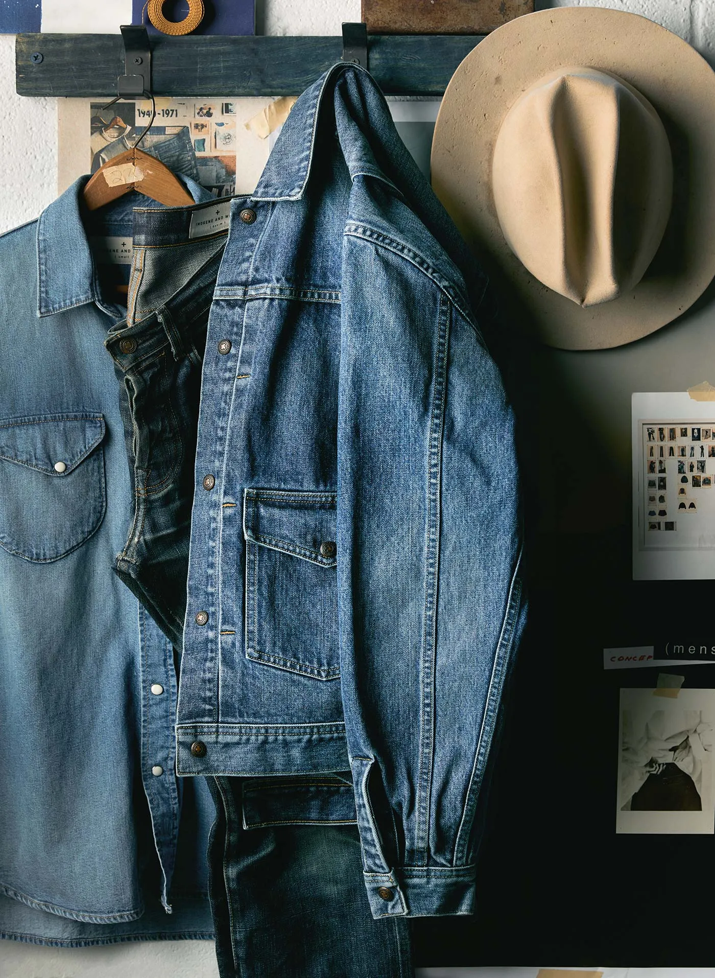 shepard two pocket denim jacket sold by Imogene + Willie product image thumbnail 3