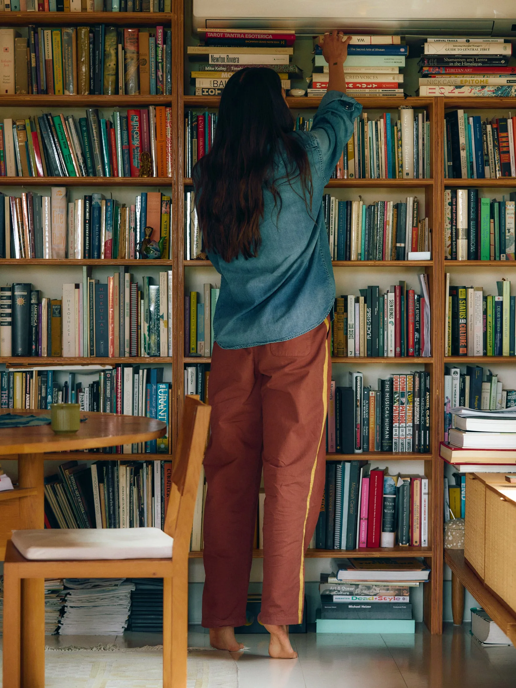 baker striped trouser in terra sold by Imogene + Willie product image thumbnail 3