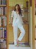 baker striped trouser in white sold by Imogene + Willie