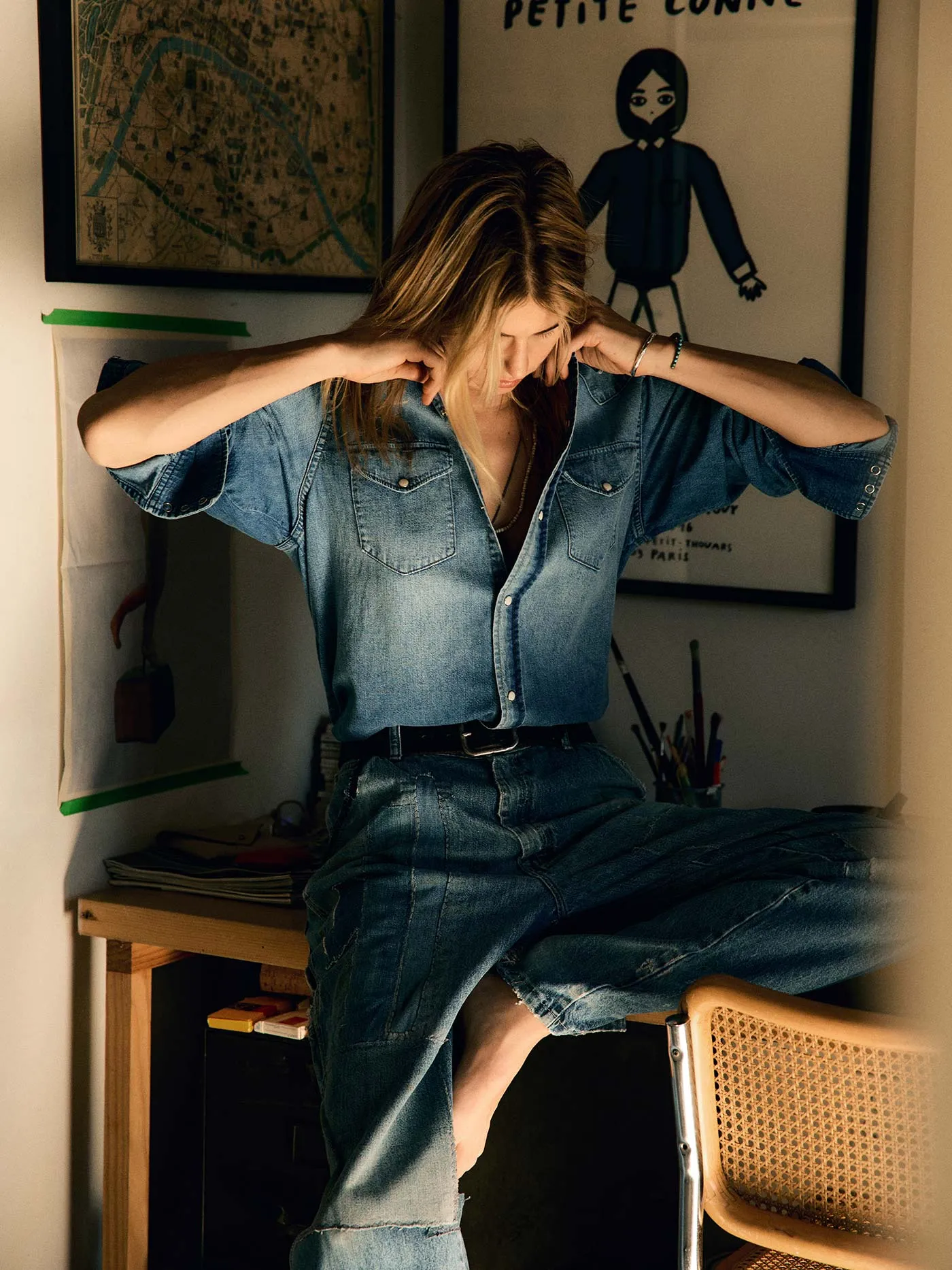 mcfly washed pearl snap sold by Imogene + Willie product image thumbnail 3