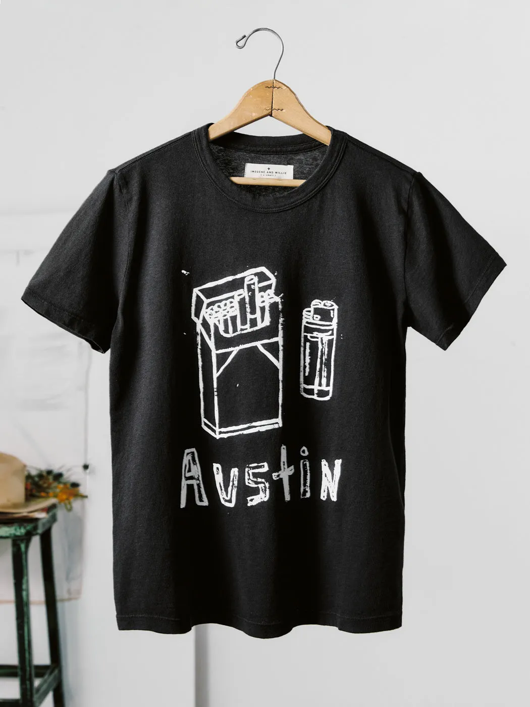 the "bad habit" tee sold by Imogene + Willie