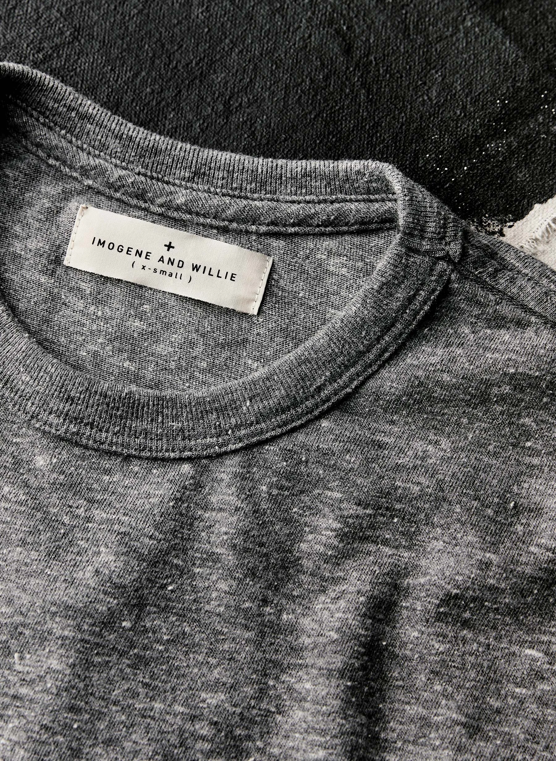 classic knit heather grey crew sold by Imogene + Willie product image thumbnail 3