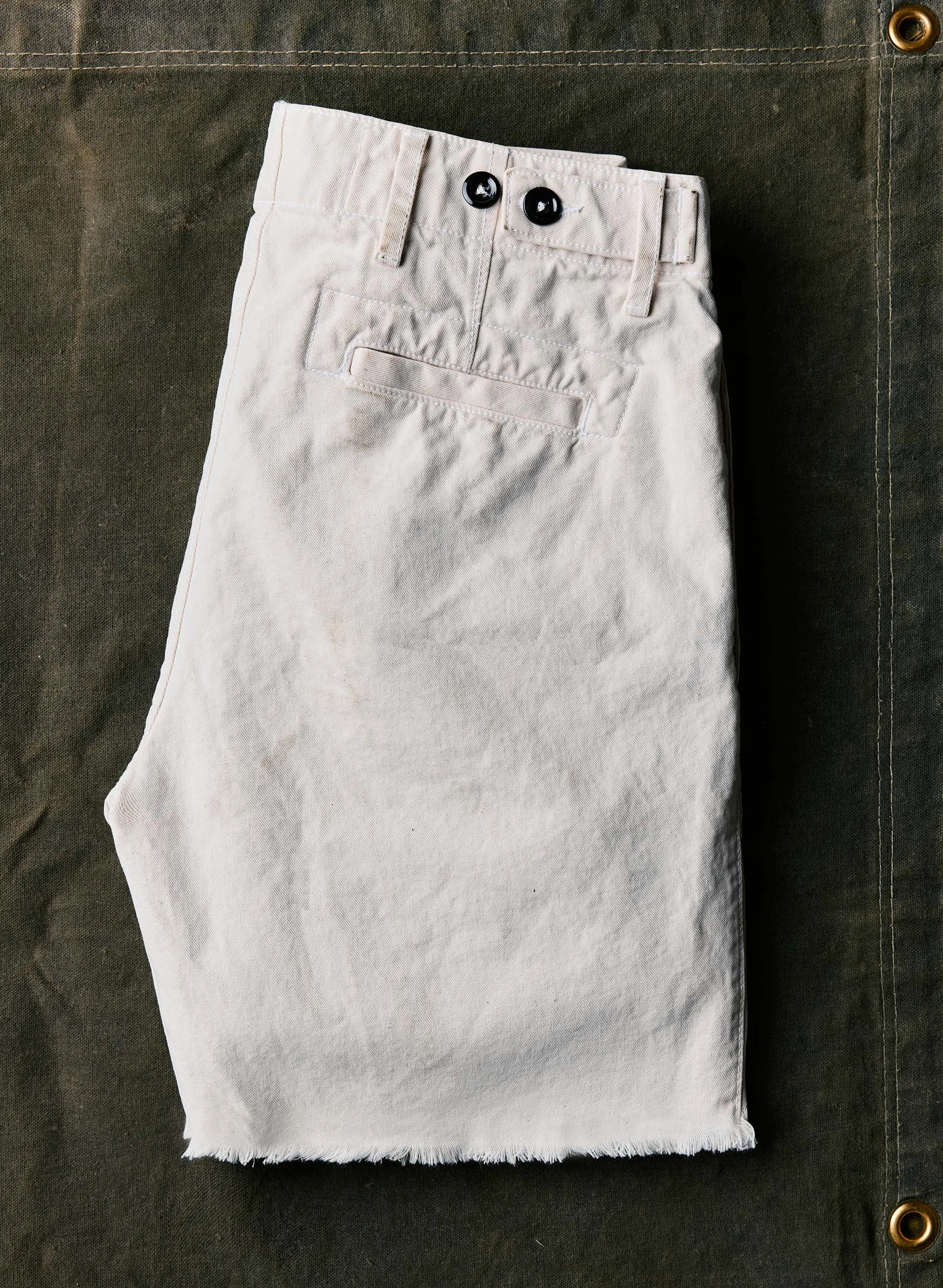 i+w x SKU cutoff chino in stone sold by Imogene + Willie product image thumbnail 5