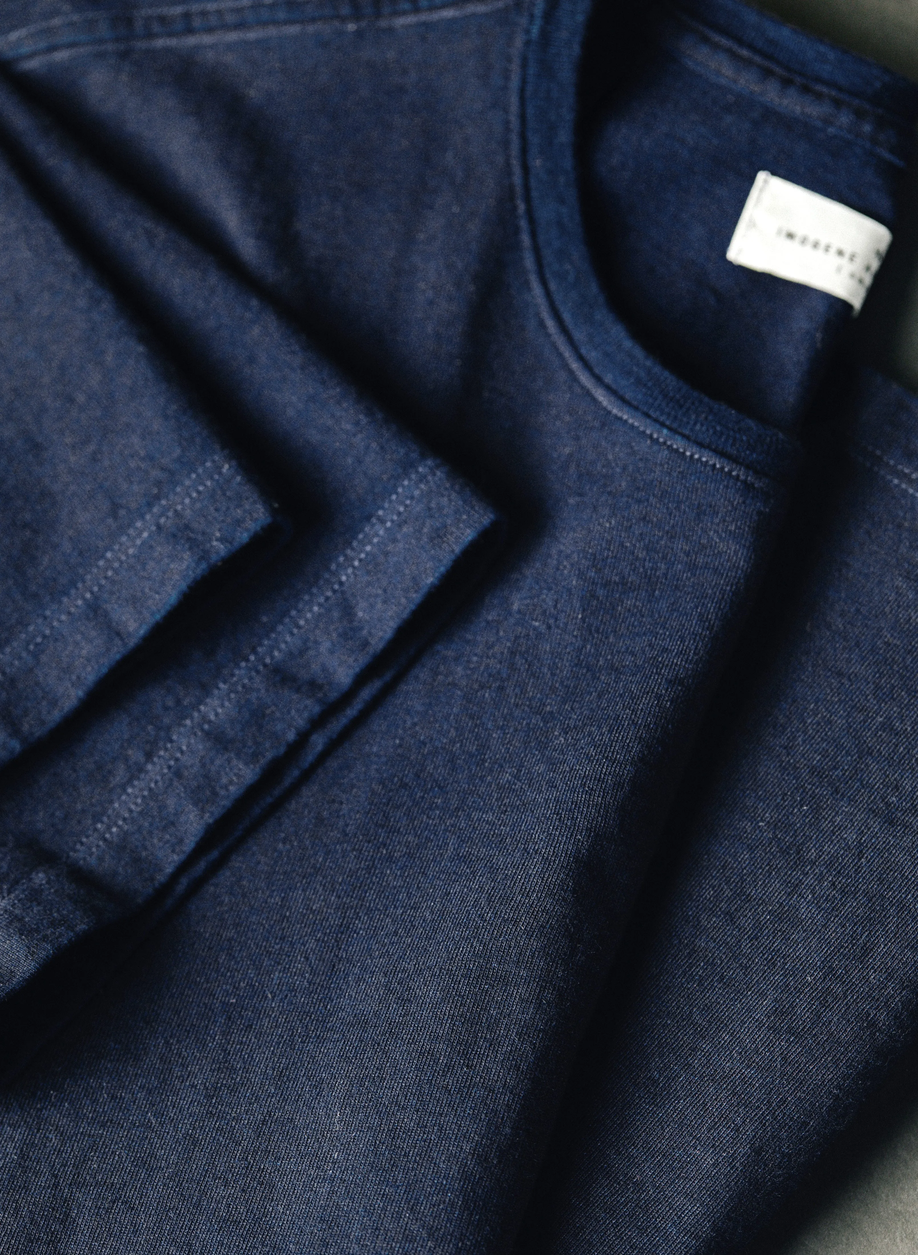 knit indigo crew sold by Imogene + Willie product image thumbnail 4