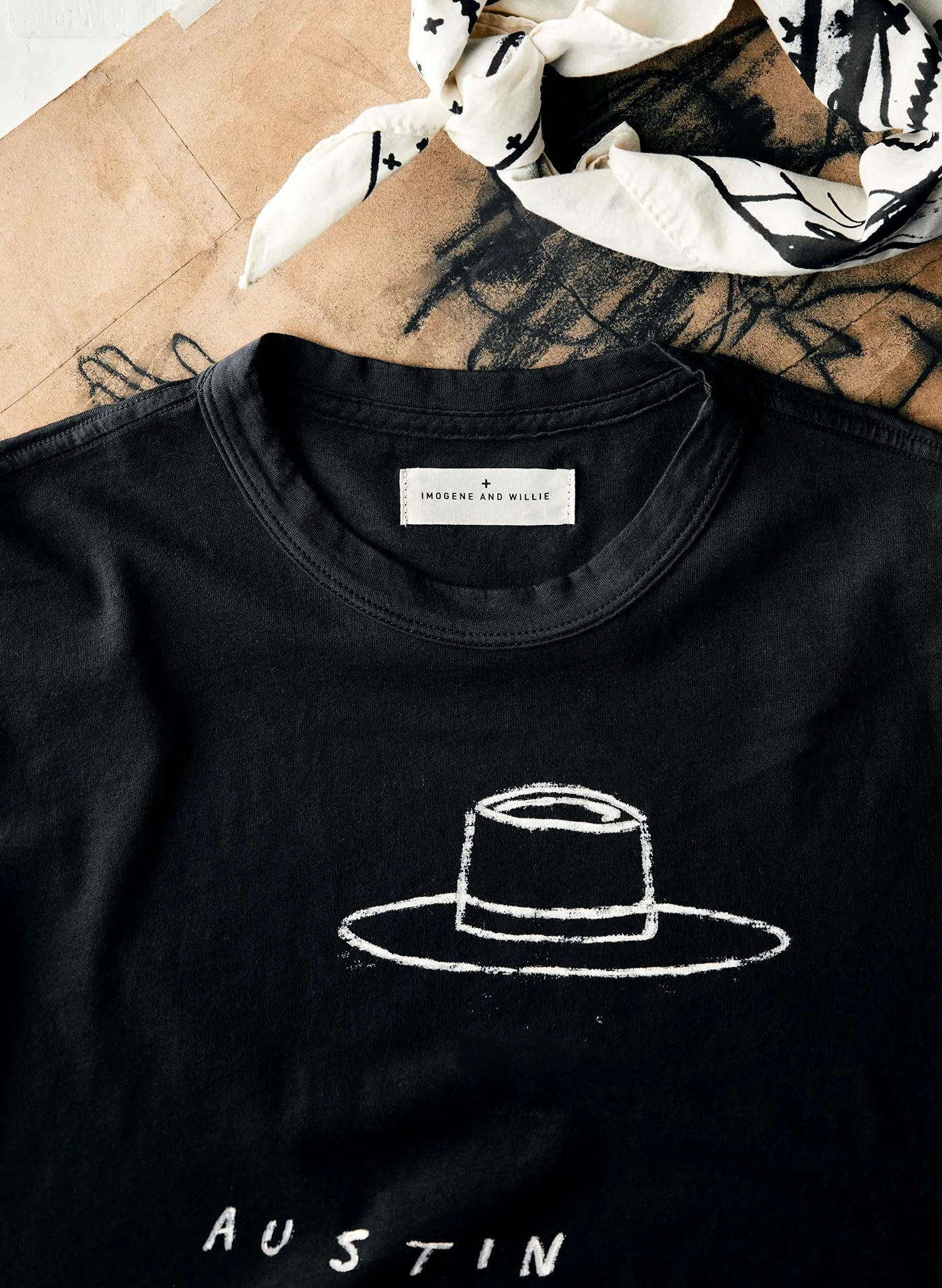 the "written" austin tee sold by Imogene + Willie product image thumbnail 4