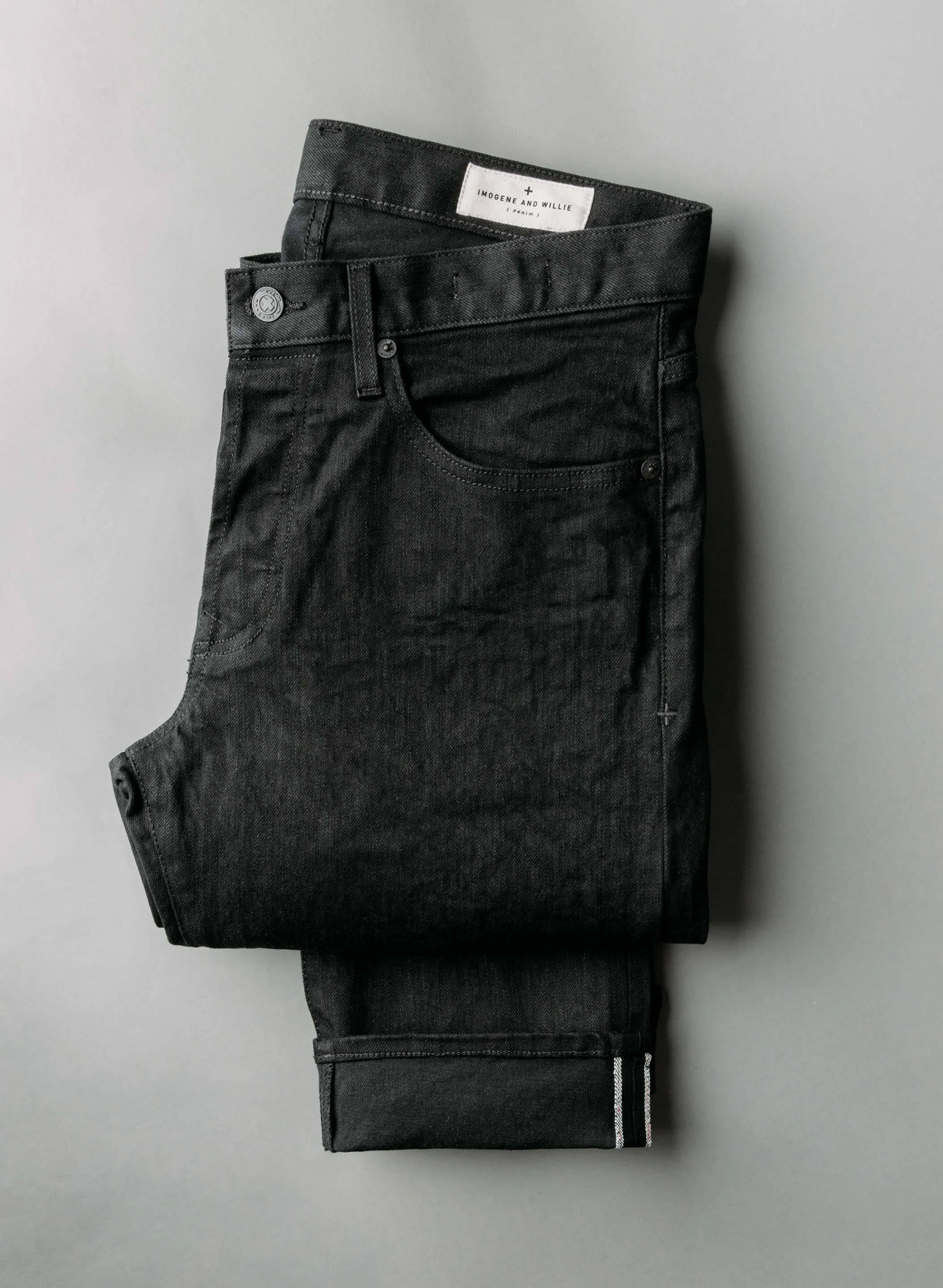 barton black selvage rinse sold by Imogene + Willie