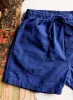 the canvas lounge short in klein blue sold by Imogene + Willie