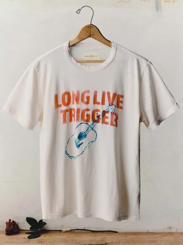 i+w x willie nelson "trigger" tee made by Imogene + Willie