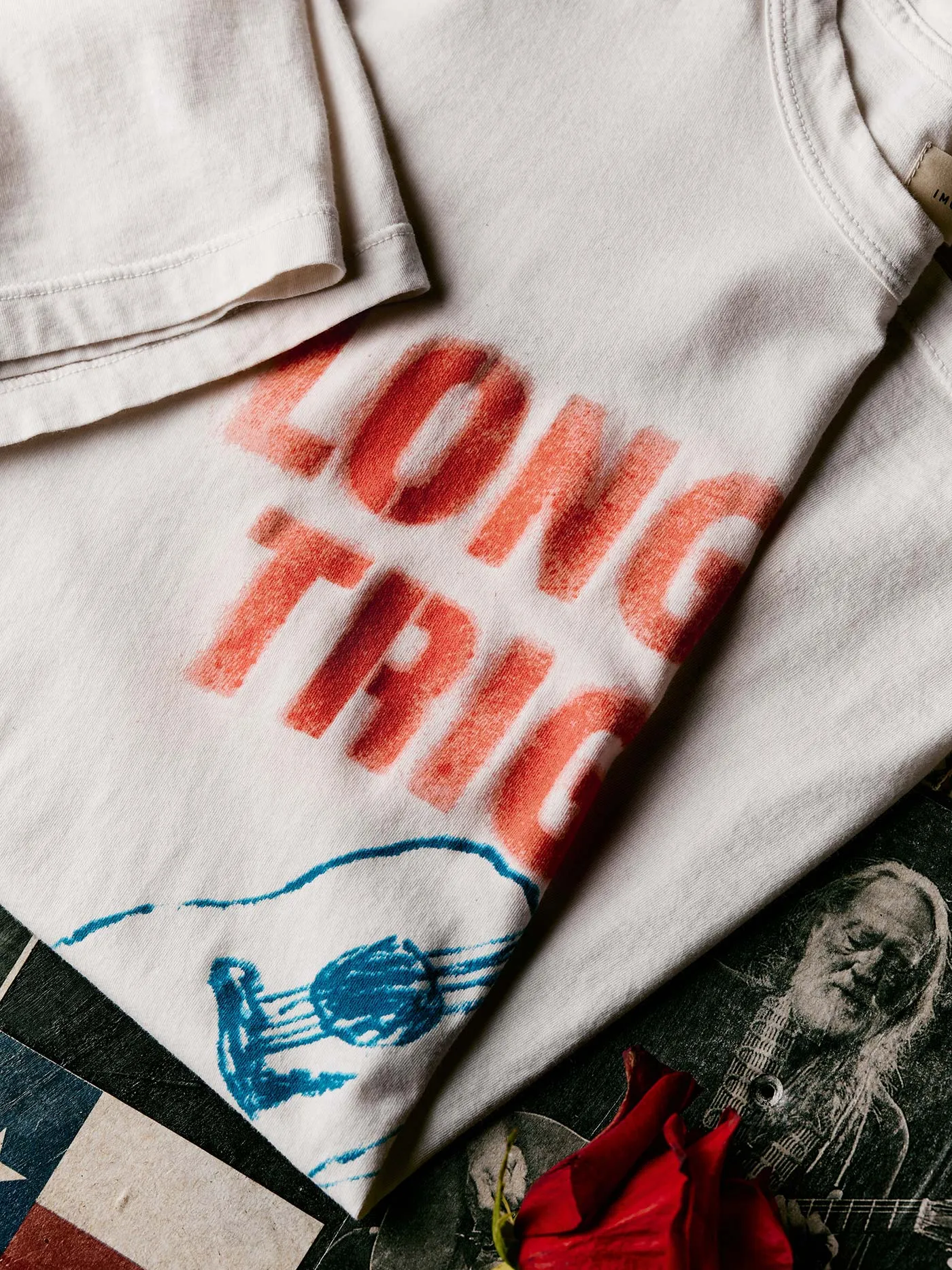 i+w x willie nelson "trigger" tee sold by Imogene + Willie product image thumbnail 3