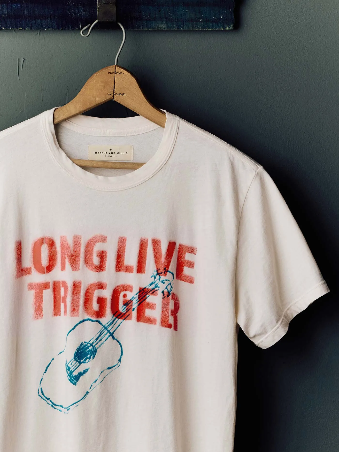 i+w x willie nelson "trigger" tee sold by Imogene + Willie product image thumbnail 4