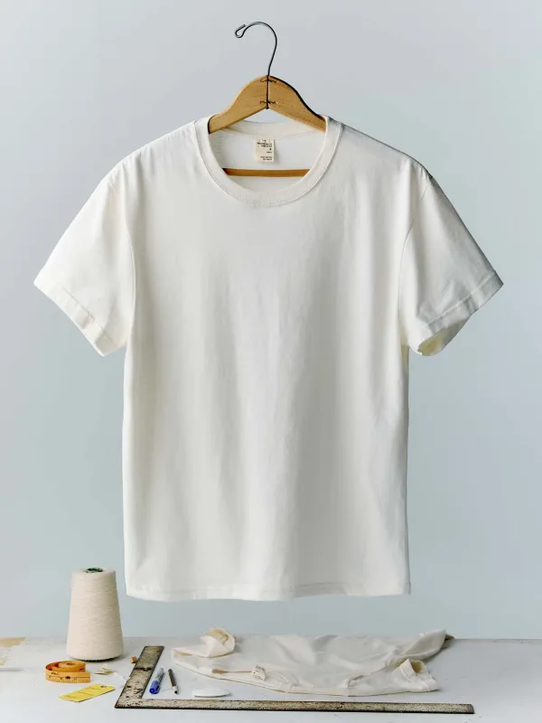 the cotton project tee in vintage white sold by Imogene + Willie
