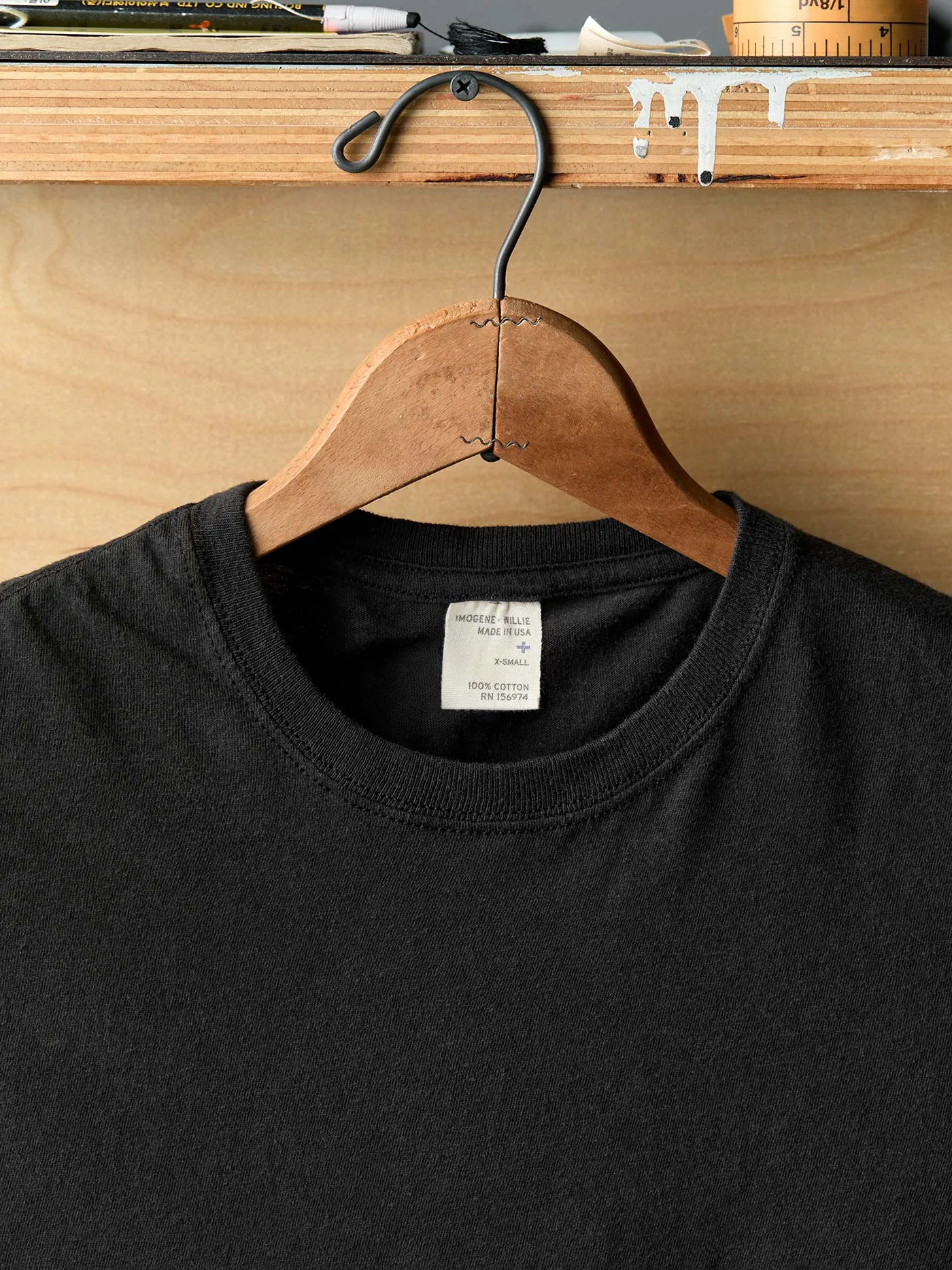 the cotton project tee in faded black sold by Imogene + Willie product image thumbnail 2