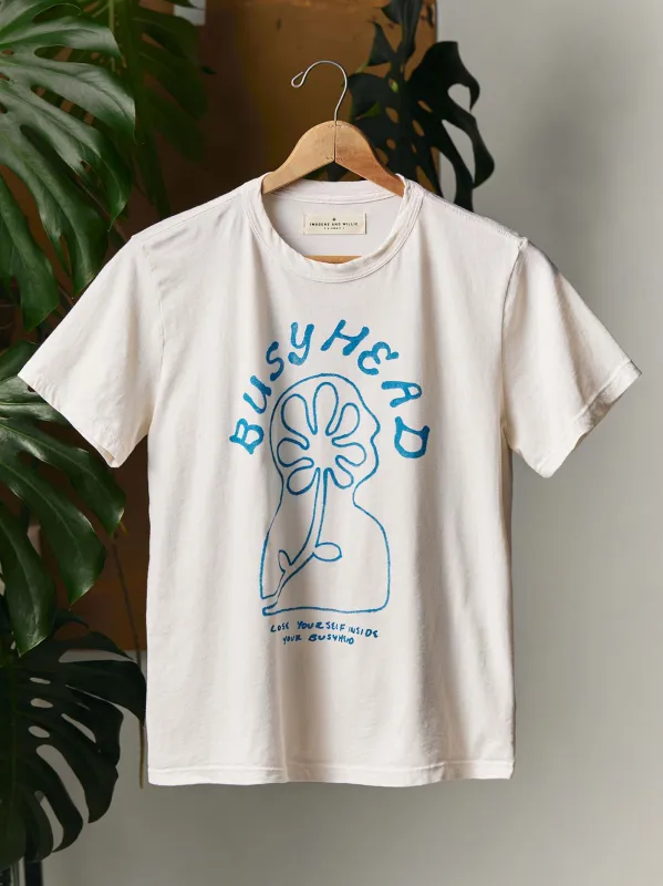 the "busyhead" tee made by Imogene + Willie