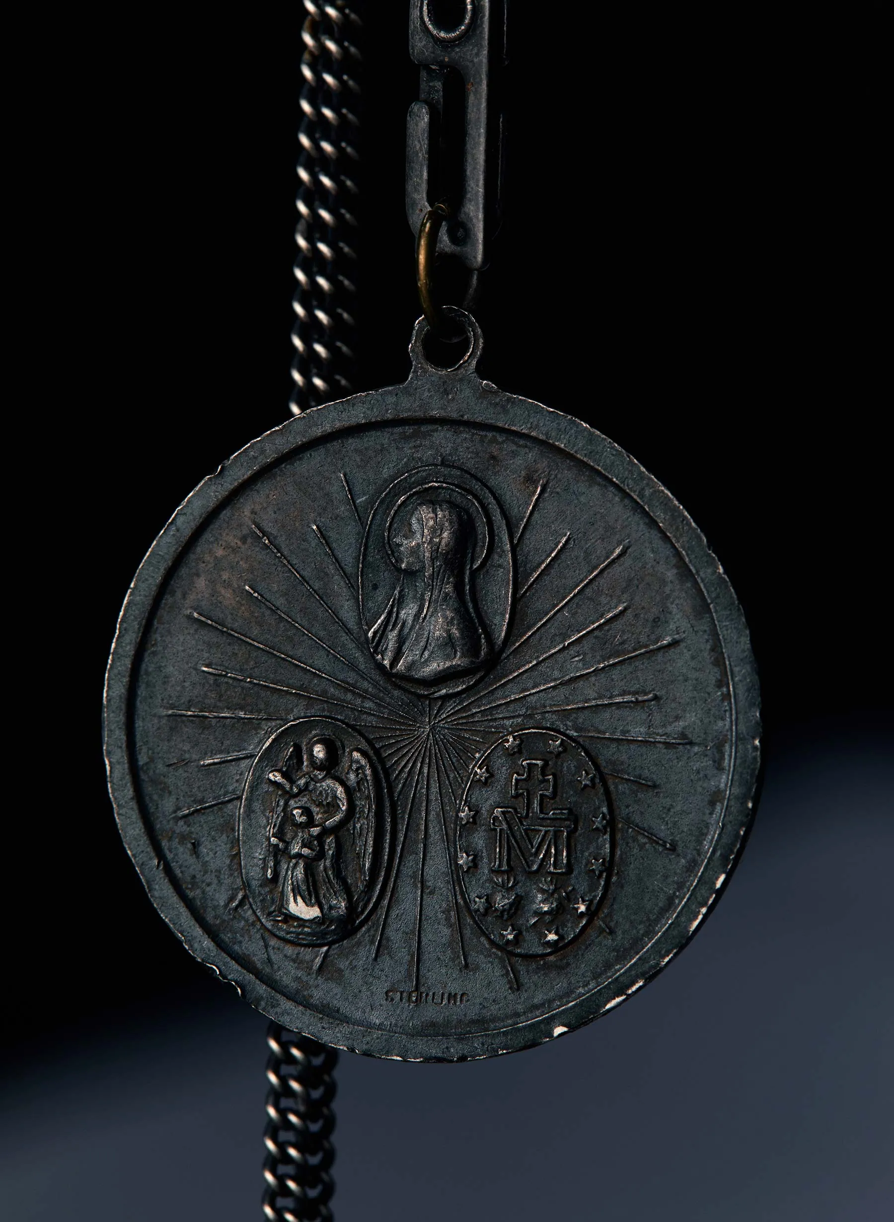 vintage "st. christopher" medal pendant sold by Imogene + Willie product image thumbnail 2