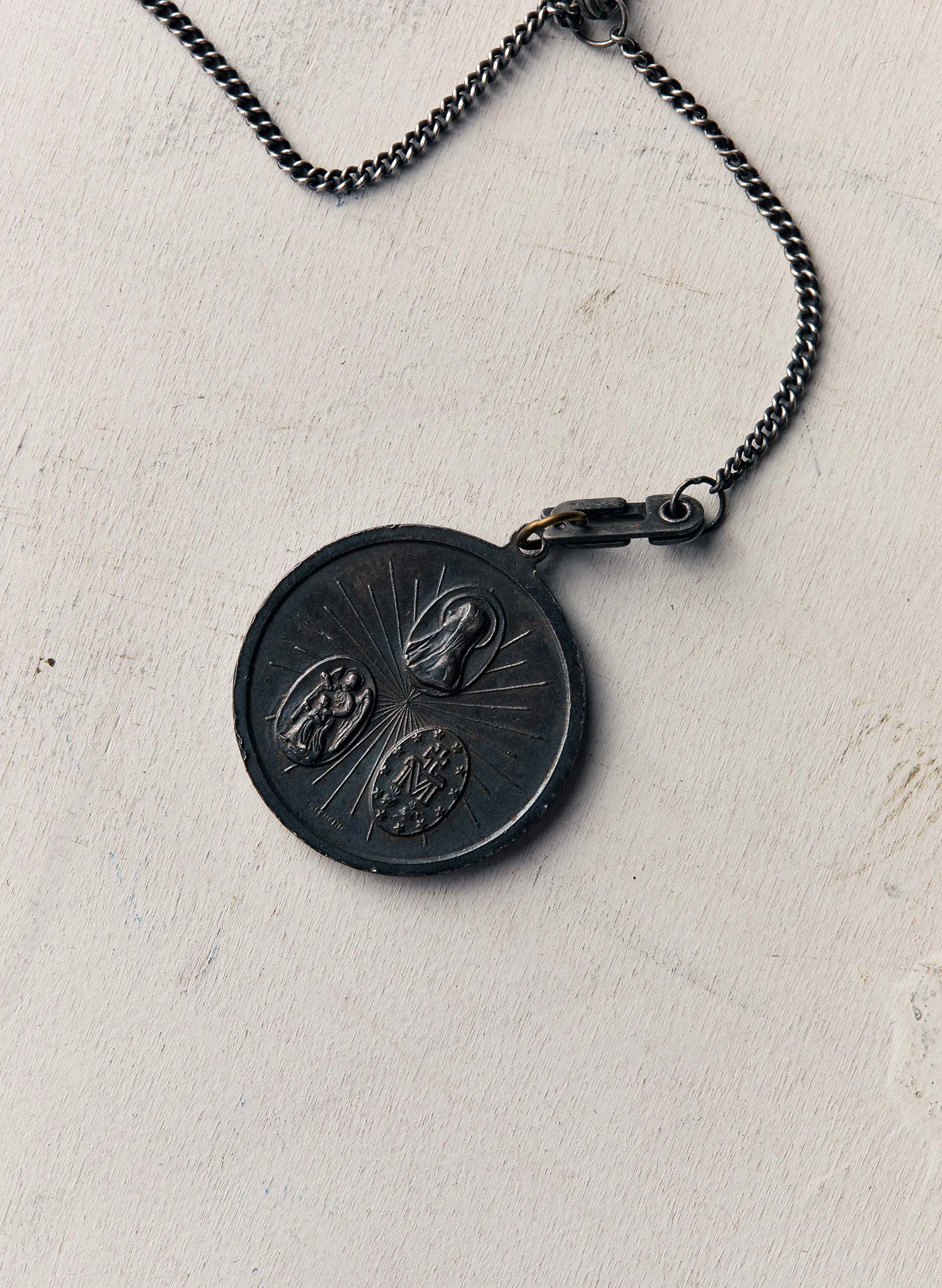 vintage "st. christopher" medal pendant sold by Imogene + Willie product image thumbnail 4