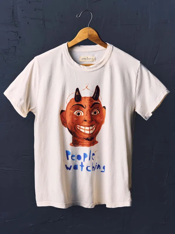 the "people watching" tee sold by Imogene + Willie