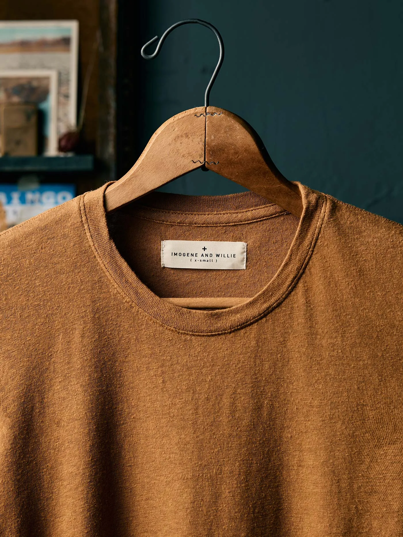the cotton hemp tee in field brown sold by Imogene + Willie product image thumbnail 2